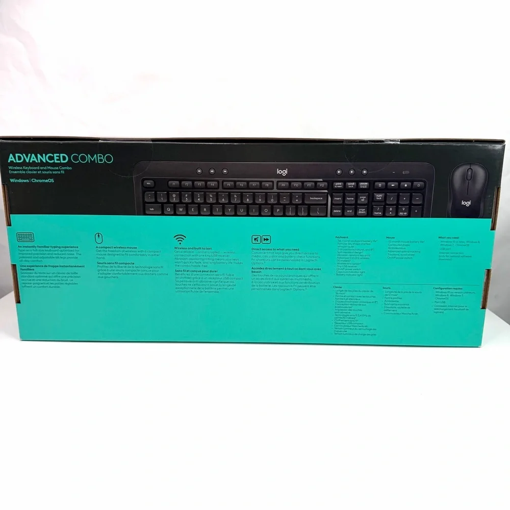 Logitech Black MK540 Advanced Combo Wireless Keyboard and Mouse Set